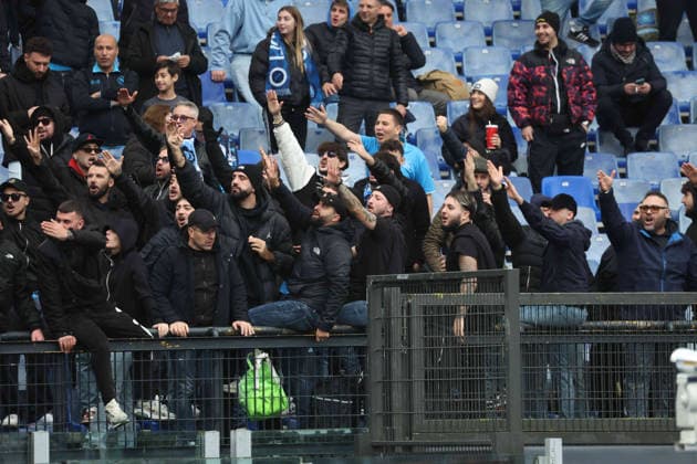 January 4, 2026, Roma, Lazio, ITALIA: Supporters of SSC Napoli During the football match on January 4, 2026, valid for the Italian Serie A - 2025 26 championship in Rome at the Stadio Olimpico between SS Lazio and SSC Napoli..Pictured: Roma ITALIA - ZUMAs236 20260104_aap_s236_013 Copyright: xFabioxSassox