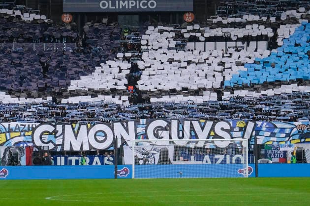 Serie A football match SS Lazio vs SSC Napoli Supporters ss lazio choreography during the Serie A football match SS Lazio vs SSC Napoli at Olimpico Stadium on Gunnery 04, 2026, in Rome. _DSF4471_1 Copyright: xAntonioxBalascox