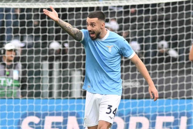 CALCIO - Serie A - SS Lazio vs SSC Napoli Mario Gila of SS Lazio gestures during the Serie A Enilive match between SS Lazio vs SSC Napoli at Olimpic Stadium Rome Italy  Copyright: xIPAxSport ABACAx