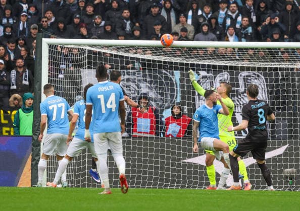 Incontro di calcio campionato serie A - 2025 26 Lazio vs Napoli Eljif Elmas of SSC Napoli During the football match on January 4, 2026, valid for the Italian Serie A - 2025 26 championship in Rome at the Stadio Olimpico between SS Lazio and SSC Napoli. Pictured: Roma stadio Olimpico Lazio ITALIA Copyright: xFABIOxSASSOxFabioxSassox Lazio Napoli2026_01_04Fabio Sasso2139