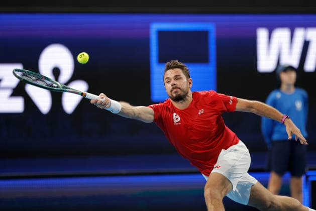 TENNIS UNITED CUP PERTH, Stan Wawrinka of Switzerland in action against Flavio Cobolli of Italy during the United Cup day three match between Italy and Switzerland at RAC Arena in Perth, Sunday, January 4, 2026. ( NO ARCHIVING, EDITORIAL USE ONLY PERTH WESTERN AUSTRALIA AUSTRALIA  Copyright: xRICHARDxWAINWRIGHTx 20260104167311924014
