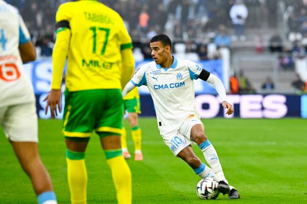 FOOTBALL : Olympique de Marseille VS FC Nantes - Ligue 1 McDonald s - 04 01 2026 Mason Greenwood (OM) - Ligue 1 McDonald™s match between Olympique de Marseille and Football Club de Nantes on January 04, 2026 at the Orange Velodrome Stadium in Marseille. MarseilleFrance  Copyright: xWilliamxCannarellax