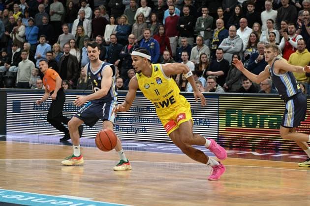 GER, Basketball, easy Credit BBL, EWE Baskets Oldenburg vs ALBA Berlin 04 01 2026, EWE Arena, Oldenburg, GER, easy Credit BBL, EWE Baskets Oldenburg vs ALBA Berlin, in the picture Nicholas TISCHLER EWE Baskets Oldenburg 11 nordphotoxgmbhx xRojahn nph00310