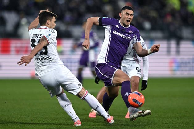 Mp Firenze 04 01 2026 - campionato di calcio serie A Fiorentina-Cremonese foto Matteo Papini Image nella foto: Roberto Piccoli-Alberto Grassi 
