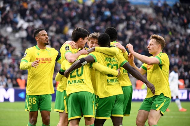 Olympique de Marseille v FC Nantes - Ligue 1 McDonald s 2025 2026 Equipe de football de Nantes FCN during the Ligue 1 McDonald s match between Marseille and Nantes at Stade Velodrome on January 4, 2026 in Marseille, France. Marseille France  Copyright: xFEPx 776348243