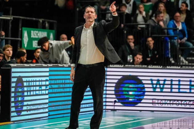 04 01 2026, xdaymx, Basketball easyCredit BBL, Gladiators Trier Ratiopharm Ty Harrelson Ulm DFL DFB REGULATIONS PROHIBIT ANY USE OF PHOTOGRAPHS as IMAGE SEQUENCES and or QUASI VIDEO Trier