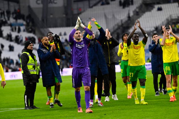 FOOTBALL : Olympique de Marseille VS FC Nantes - Ligue 1 McDonald s - 04 01 2026 Joy FC Nantes - Victory - Ligue 1 McDonald™s match between Olympique de Marseille and Football Club de Nantes on January 04, 2026 at the Orange Velodrome Stadium in Marseille. MarseilleFrance  Copyright: xWilliamxCannarellax