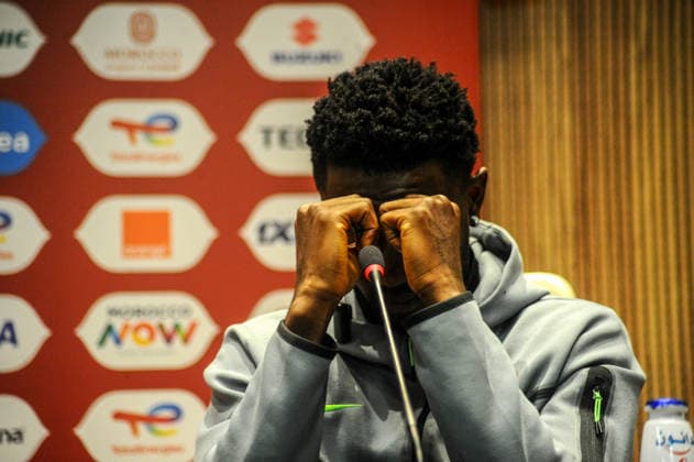 FES, MEDINA, MOROCCO - JANUARY 4: Wilfred Ndidi of Nigeria during the Africa Cup of Nations (AFCON) Pre-Match Day at the press conference, PK, Pressekonferenz centre on January 4th, 2026 in Fes, Morocco. Photo by Segun Ogunfeyitimi Copyright: xshengolpixsx