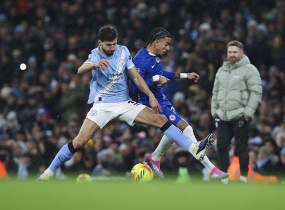 Manchester City v Chelsea, FA Premier League 04.01.26 Manchester City v Chelsea, FA Premier League Bradley Ormesher The Times Rúben Dias of Manchester City and Malo Gusto of Chelsea  Copyright: xBradleyxOrmesherx NINTCHDBPICT001049387981