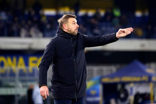Verona™s head coach Paolo Zanetti during the Serie A soccer match between Hellas Verona and Torino FC at the Bentegodi Stadium in Verona, north west Italy - Sunday , January 04 , 2026. - Soccer .  Copyright: xPaolaxGarbuio Lapressex