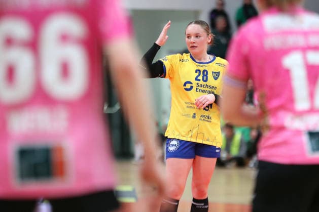 Handball, 2 Alsco HBF HC Leipzig Füchse Berlin 04 01 2026 Lara Tauchmann 28, HC Leipzig 2 Alsco Handball Bundesliga Frauen, HBF, Saison 2025 2026, 12 Spieltag HC Leipzig vs Füchse Berlin am 04 01 2026 in der Sporthalle Brüderstraße Leipzig Copyright: xBEAUTIFULxSPORTS JanxKaeferx