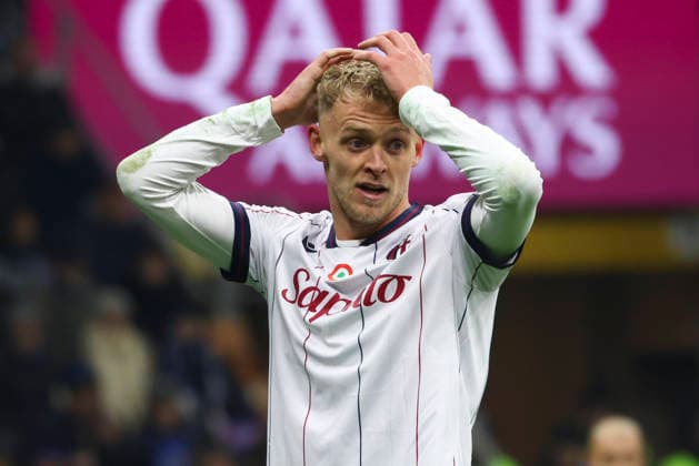 FC Internazionale V Bologna FC 1909 - Serie A Jens Odgaard plays during the Serie A match between FC Internazionale and Bologna FC 1909 at Giuseppe Meazza stadium in Milano, Italy, on January 4, 2026. Milano Italy  Copyright: xMairoxCinquettix originalFilename:cinquetti-fcintern260104_npTyP.jpg