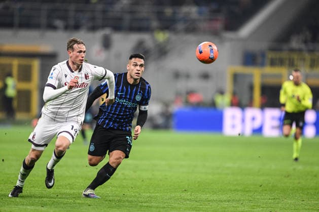 Lautaro Martinez of FC Inter in action during the Italian Serie A football match between Inter FC Internazionale and Bologna FC on January 4th 2026 at Giuseppe Meazza San Siro Siro stadium in Milan, Italy  Copyright: xTizianoxBallabio IPAxSportx xipa-agency.netx xx IPA_69696007 IPA_Agency_IPA69696007