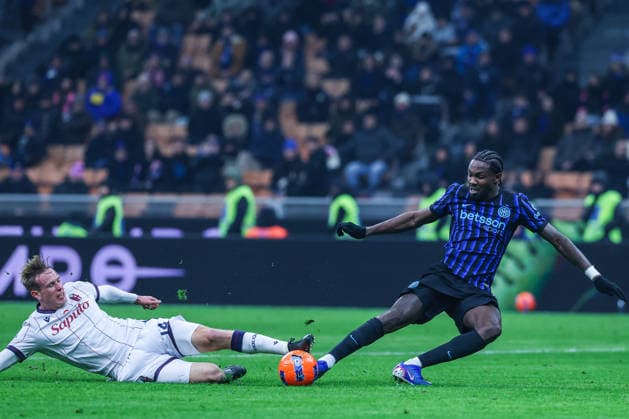 CALCIO - Serie A - Inter - FC Internazionale vs Bologna FC Marcus Thuram of FC Internazionale seen in action during Serie A 2025 26 football match between FC Internazionale and Bologna FC at San Siro Stadium in Milan Milan Italy  Copyright: xIPAxSport ABACAx