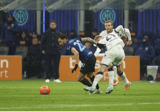 CALCIO - Serie A - Inter - FC Internazionale vs Bologna FC -i20. during the Italian Serie A, 2025 26 season, football match between FC Inter and Bologna FC on 04 January 2026, at Giuseppe Meazza Stadium, San Siro, Milan, Italy. Photo Nderim KACELI Milan Italy  Copyright: xIPAxSport ABACAx