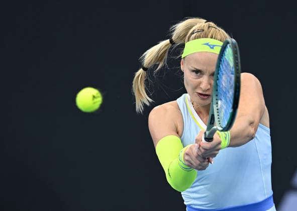 TENNIS BRISBANE INTERNATIONAL, Rebecca Sramkova of Slovakia in action against Kimberly Birrell of Australia during day two of the Brisbane International tennis tournament at Pat Rafter Arena in Brisbane, Monday, January 5, 2026. ( NO ARCHIVING, EDITORIAL USE ONLY BRISBANE QUEENSLAND AUSTRALIA  Copyright: xDARRENxENGLANDx 20260105193973670612