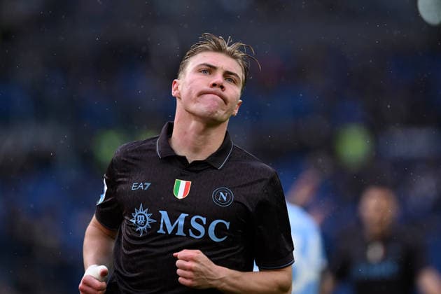 January 4, 2026, Rome, Italy: Rasmus Hojlund of Napoli during the Serie A match between Lazio and Napoli at Stadio Olimpico Lazio 0 - 2 Napoli Rome Italy - ZUMAs197 20260104_aaa_s197_314 Copyright: xGennaroxMasix