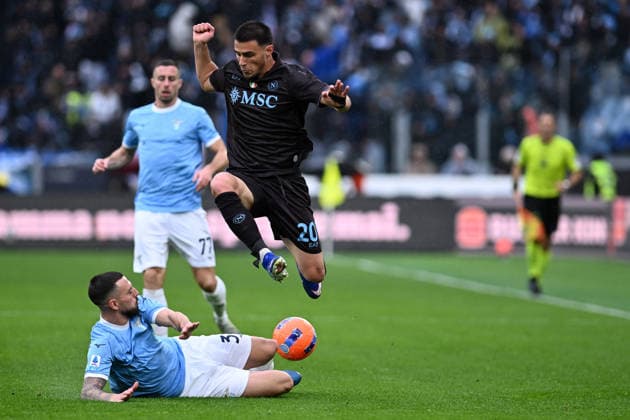 January 4, 2026, Rome, Italy: Eljif Elmasn of Napoli during the Serie A match between Lazio and Napoli at Stadio Olimpico Lazio 0 - 2 Napoli Rome Italy - ZUMAs197 20260104_aaa_s197_329 Copyright: xGennaroxMasix