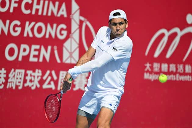 Hong Kong Tennis Open - Day 2 Alejandro Tabilo, a Chilean tennis player, during a match at the Hong Kong Tennis Open WTA, Tennis Damen 250) on January 5, 2026 in Hong Kong. (Photo by Kobe Li Nexpher Images) Hong Kong