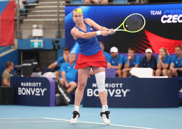 January 5, 2026, Sydney, New South Wales, Australia: BARBORA KREJCIKOVA of Czech Republic during the match against Norway in the double match group D during the United Cup at Ken Rosewall Arena, Sydney, Australia. Sydney Australia - ZUMAc278 20260105_zsp_c278_035 Copyright: xMarcinxCholewinskix