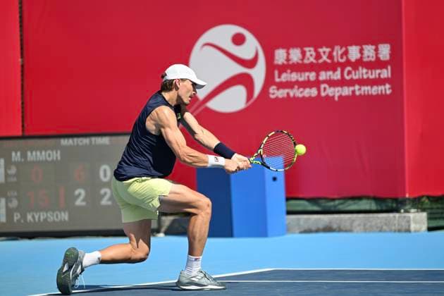 Hong Kong Tennis Open - Day 2 Patrick Kypson, an American tennis player, during a match at the Hong Kong Tennis Open WTA, Tennis Damen 250) on January 5, 2026 in Hong Kong. (Photo by Kobe Li Nexpher Images) Hong Kong
