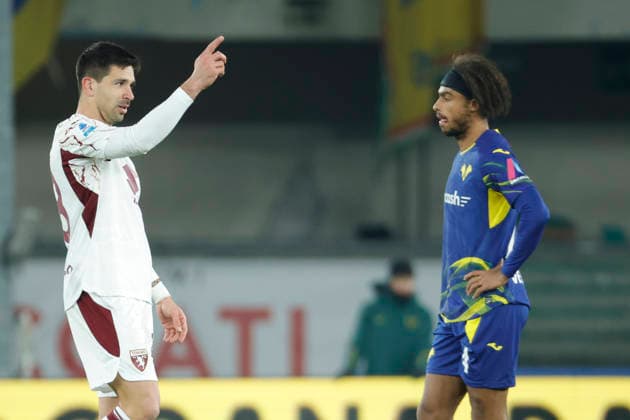 January 4, 2026, Verona, Italy: Giovanni Simeone of Torino FC celebrates after scoring a goal during the Italian Serie A soccer match Hellas Verona vs Torino Fc at Marcantonio Bentegodi Stadium. Hellas Verona 0 - 3 Torino FC Verona Italy - ZUMAs197 20260104_aaa_s197_417 Copyright: xEmanuelexPennacchiox