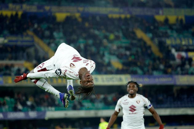 January 4, 2026, Verona, Italy: Alieu Eybi Njie of Torino FC celebrates after scoring goal 0-3 during the Italian Serie A soccer match Hellas Verona vs Torino Fc at Marcantonio Bentegodi Stadium. Hellas Verona 0 - 3 Torino FC Verona Italy - ZUMAs197 20260104_aaa_s197_437 Copyright: xEmanuelexPennacchiox