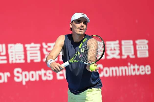 Hong Kong Tennis Open - Day 2 Patrick Kypson, an American tennis player, during a match at the Hong Kong Tennis Open WTA, Tennis Damen 250) on January 5, 2026 in Hong Kong. (Photo by Kobe Li Nexpher Images) Hong Kong