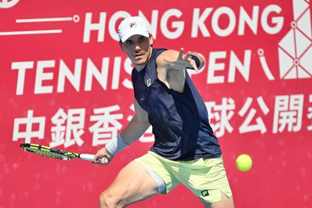 Hong Kong Tennis Open - Day 2 Patrick Kypson, an American tennis player, during a match at the Hong Kong Tennis Open WTA, Tennis Damen 250) on January 5, 2026 in Hong Kong. (Photo by Kobe Li Nexpher Images) Hong Kong