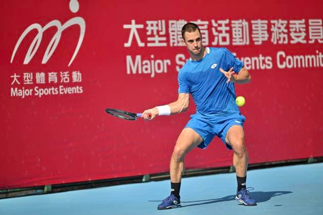 Hong Kong Tennis Open - Day 2 Laslo Djere, a Serbian tennis player, during a match at the Hong Kong Tennis Open WTA, Tennis Damen 250) on January 5, 2026 in Hong Kong. (Photo by Kobe Li Nexpher Images) Hong Kong