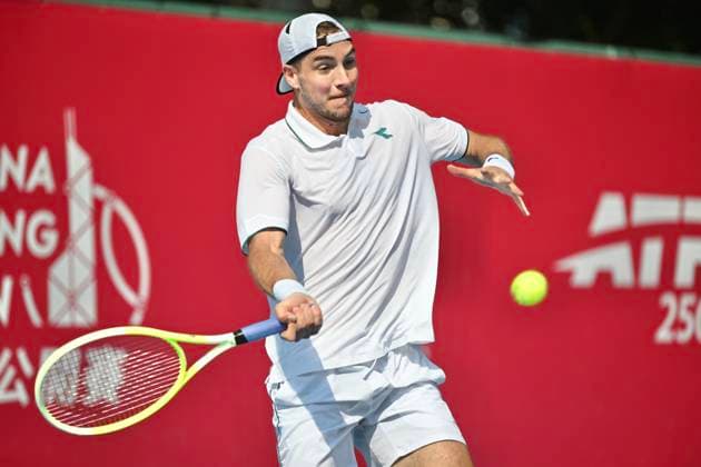 Hong Kong Tennis Open - Day 2 Jan-Lennard Struff, a German tennis player, during a match at the Hong Kong Tennis Open WTA, Tennis Damen 250) on January 5, 2026 in Hong Kong. (Photo by Kobe Li Nexpher Images) Hong Kong