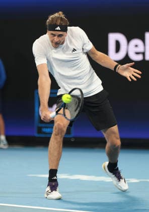 January 5, 2026, Sydney, New South Wales, Australia: ALEXANDER ZVEREV of Germany during the match against H. Hurkacz of Poland in the single match group F during the United Cup at Ken Rosewall Arena, Sydney, Australia. Sydney Australia - ZUMAc278 20260105_zsp_c278_050 Copyright: xMarcinxCholewinskix