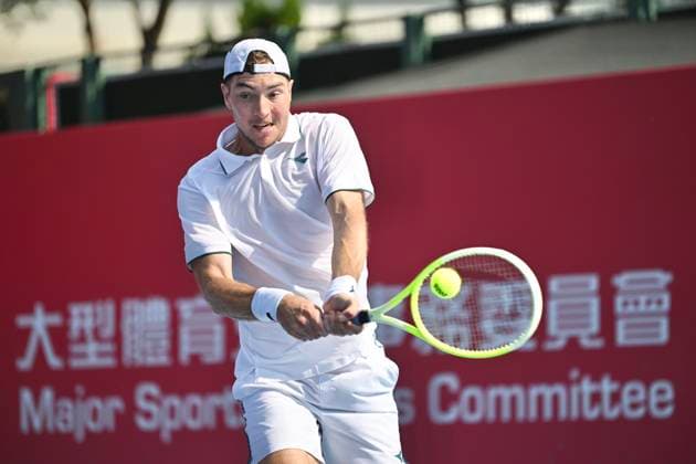 Hong Kong Tennis Open - Day 2 Jan-Lennard Struff, a German tennis player, during a match at the Hong Kong Tennis Open WTA, Tennis Damen 250) on January 5, 2026 in Hong Kong. (Photo by Kobe Li Nexpher Images) Hong Kong