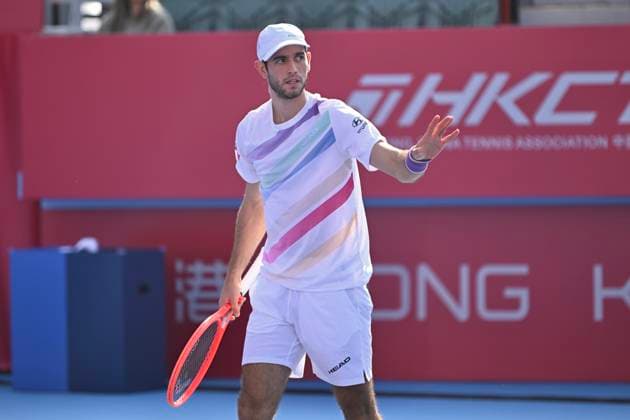 Hong Kong Tennis Open - Day 2 Nuno Borges, a Portuguese tennis player, during a match at the Hong Kong Tennis Open WTA, Tennis Damen 250) on January 5, 2026 in Hong Kong. (Photo by Kobe Li Nexpher Images) Hong Kong