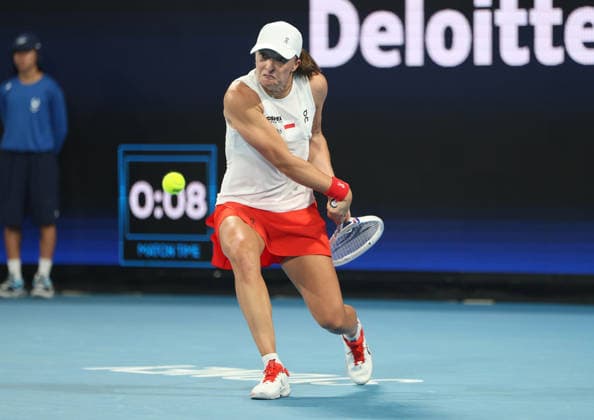 January 5, 2026, Sydney, New South Wales, Australia: IGA SWIATEK of Poland during the match against E. Lys of Germany in the single match group F during the United Cup at Ken Rosewall Arena, Sydney, Australia. Sydney Australia - ZUMAc278 20260105_zsp_c278_058 Copyright: xMarcinxCholewinskix