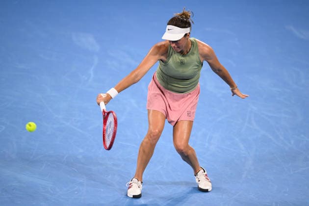 TENNIS BRISBANE INTERNATIONAL, Tatjana Maria of Germany in action against Emerson Jones of Australia during day two of the Brisbane International tennis tournament at Pat Rafter Arena in Brisbane, Monday, January 5, 2026. ( NO ARCHIVING, EDITORIAL USE ONLY BRISBANE QUEENSLAND AUSTRALIA  Copyright: xZAINxMOHAMMEDx 20260105174667066500