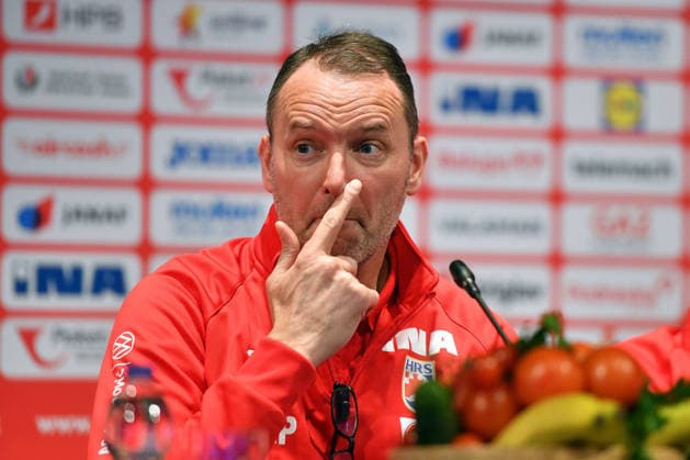Croatia National Handball Team: press conference, PK, Pressekonferenz Head Coach of Croatia Dagur Sigurdsson of Croatia speaks on a press connference on January 5, 2026. in Prelog, Croatia. Croatia will play frinedly match against Germany.  VjeranxZganecxRogulja PIXSELL