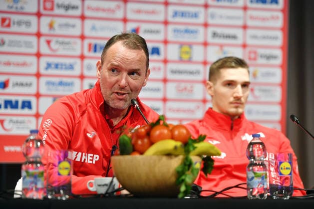 Croatia National Handball Team: press conference, PK, Pressekonferenz Head Coach of Croatia Dagur Sigurdsson of Croatia speaks on a press connference on January 5, 2026. in Prelog, Croatia. Croatia will play frinedly match against Germany.  VjeranxZganecxRogulja PIXSELL