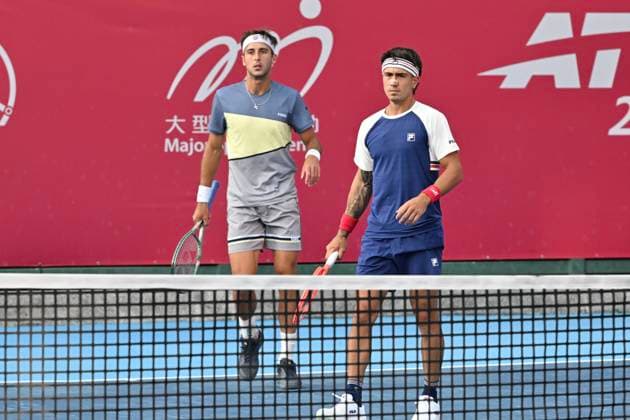 Hong Kong Tennis Open - Day 2 Francisco Comesana and Tomas Martin Etcheverry, the Argentina tennis player, during a match at the Hong Kong Tennis Open(ATP250) on January 5, 2026 in Hong Kong. (Photo by Kobe Li Nexpher Images) Hong Kong