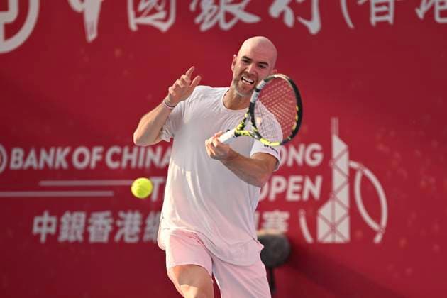 Hong Kong Tennis Open - Day 2 Adrian Mannarino, a French tennis player, during a match at the Hong Kong Tennis Open ATP, Tennis Herren 250) on January 5, 2026 in Hong Kong. (Photo by Kobe Li Nexpher Images) Hong Kong