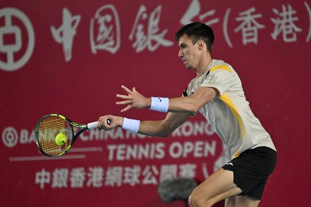 RECORD DATE NOT STATED Hong Kong Tennis Open - Day 2 Fabian Marozsan, a Hungarian tennis player, during a match at the Hong Kong Tennis Open ATP, Tennis Herren 250) on January 5, 2026 in Hong Kong. (Photo by Kobe Li Nexpher Images) Hong Kong