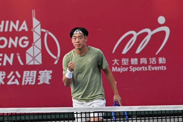RECORD DATE NOT STATED Hong Kong Tennis Open - Day 2 Hong Kong tennis player Coleman Wong, during a match at the Hong Kong Tennis Open ATP, Tennis Herren 250) on January 5, 2026 in Hong Kong. (Photo by Kobe Li Nexpher Images) Hong Kong