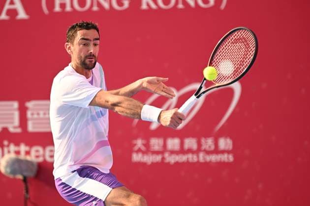 Hong Kong Tennis Open - Day 2 Marin Cilic, a Croatian tennis player, during a match at the Hong Kong Tennis Open ATP, Tennis Herren 250) on January 5, 2026 in Hong Kong. (Photo by Kobe Li Nexpher Images) Hong Kong