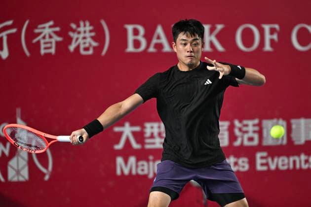 RECORD DATE NOT STATED Hong Kong Tennis Open - Day 2 Yibing Wu, a Chinese tennis player, during a match at the Hong Kong Tennis Open ATP, Tennis Herren 250) on January 5, 2026 in Hong Kong. (Photo by Kobe Li Nexpher Images) Hong Kong