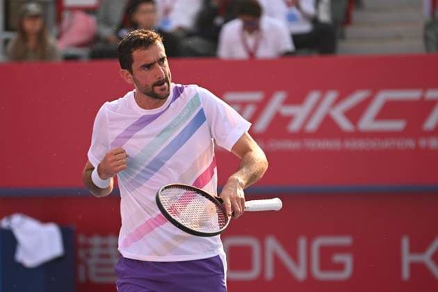 Hong Kong Tennis Open - Day 2 Marin Cilic, a Croatian tennis player, during a match at the Hong Kong Tennis Open ATP, Tennis Herren 250) on January 5, 2026 in Hong Kong. (Photo by Kobe Li Nexpher Images) Hong Kong