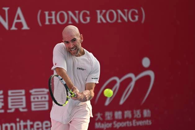 Hong Kong Tennis Open - Day 2 Adrian Mannarino, a French tennis player, during a match at the Hong Kong Tennis Open ATP, Tennis Herren 250) on January 5, 2026 in Hong Kong. (Photo by Kobe Li Nexpher Images) Hong Kong