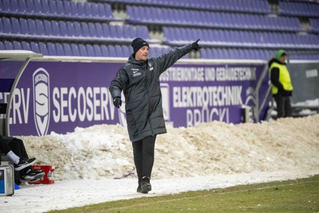 Fußball, Herren, Testspiel, Saison 2025 2026, FC Erzgebirge Aue - 1. FC Union Berlin, Trainer Jens Härtel (Aue), 05.01. 2026, Copyright: xMatthiasxKochx