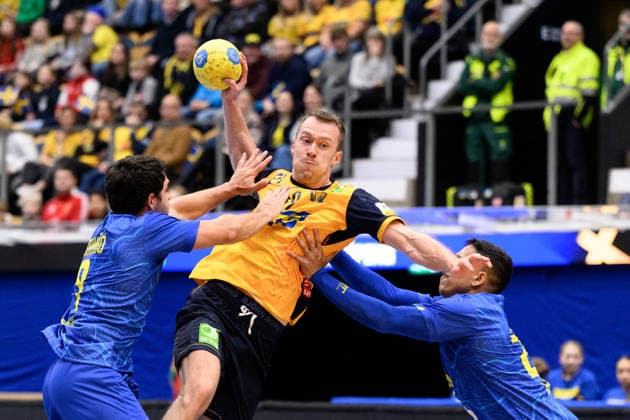 260105 Felix Claar of Sweden during the international friendly between Sweden and Brazil on January 5, 2026 in Jönköping Photo Carl Sandin BILDBYRAN code CS CS0829 handball handboll handball international friendly sverige sweden brasilien bbeng  Copyright: CARLxSANDIN BB260105CS046