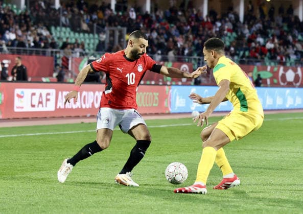 Egypt v Benin - Africa Cup of Nations 2025 AGADIR, MOROCCO - JANUARY 5: Mohamed Salah (10) of Egypt in action during the Africa Cup of Nations (AFCON) 2025 last 16 round match between Egypt and Benin at Adrar Stadium in Agadir, Morocco on January 5, 2026. Samah Zidan Anadolu Agadir Morocco. Editorial use only. Please get in touch for any other usage.  Copyright: x2026xAnadoluxSamahxZidanx