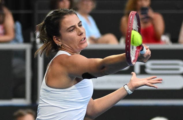 USA™s Emma Navaro during her singles match on the opening day of the 2026 ASB Classic Women™s Tennis Tournament at Manuka Doctor Arena, Auckland, New Zealand. Monday 5 January 2026. Photo: Andrew Cornaga z Auckland New Zealand Copyright: xAndrewxCornaga x